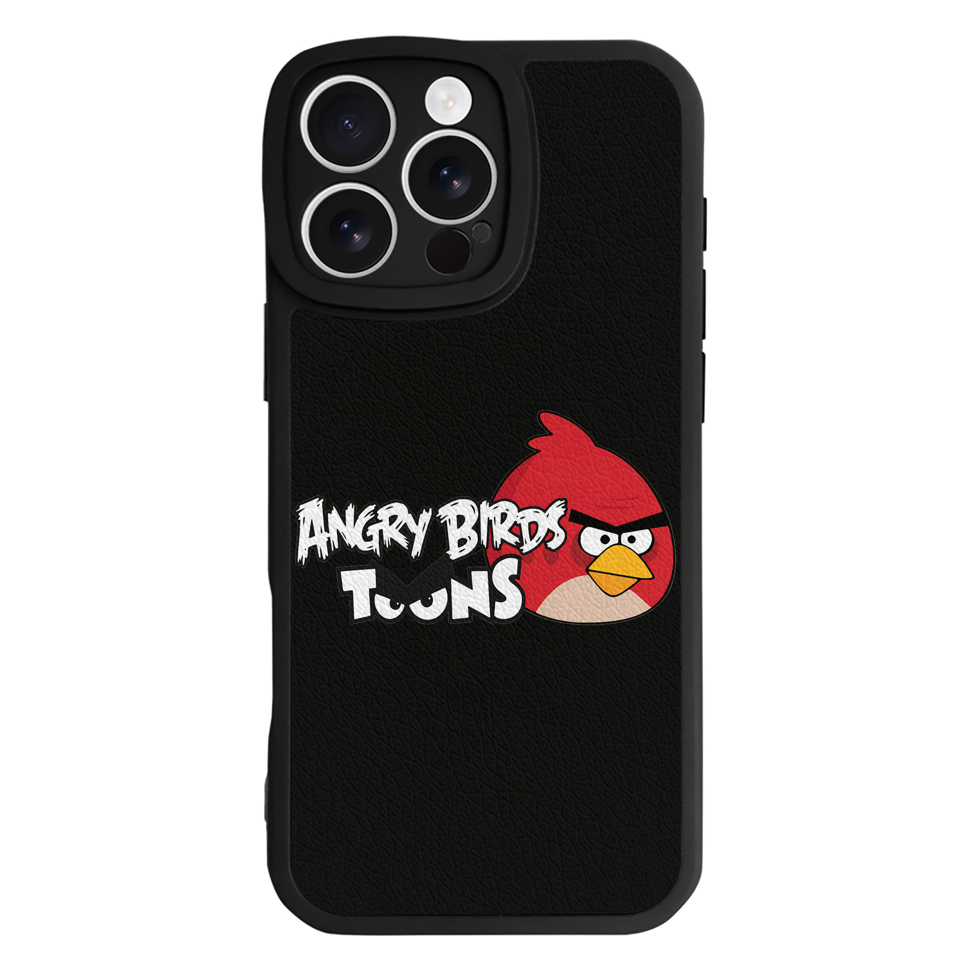 （画像用） Angry Birds アングリーバード 【iPhone 16シリーズ対応】シリコンスマホケース（レザー調） 材質：シリコン